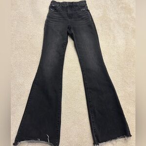 American Eagle Black Flared Jeans (00)